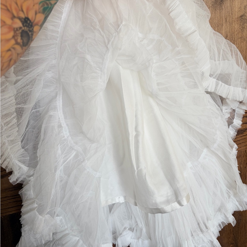 🤍NEWSeamstress Of Bloomsbury🤍White Tiered Tulle Petticoat - Picture 7 of 11